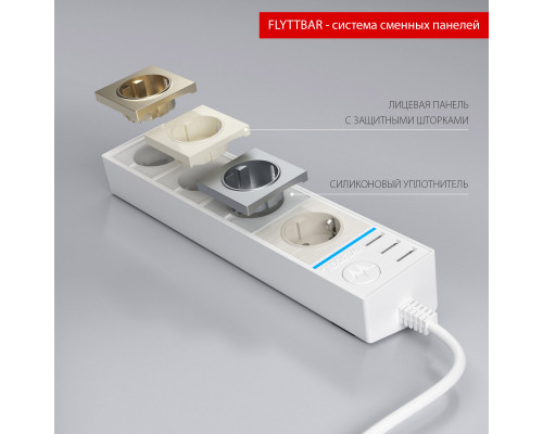 Заказать Розетка Werkel WL20-04-03 белый/черный| VIVID-LIGHT.RU