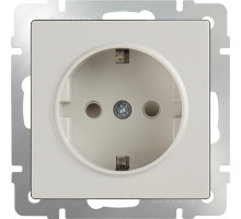 Розетка Werkel WL03-SKGS-01-IP44-ivory (слоновая кость)