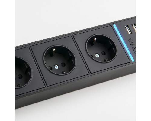 Заказать Розетка Werkel WL20-04-03 черный| VIVID-LIGHT.RU