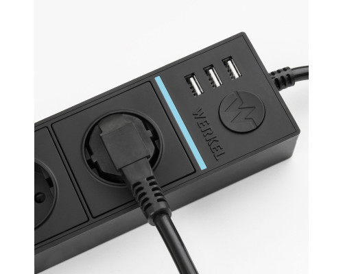 Заказать Розетка Werkel WL20-04-03 черный| VIVID-LIGHT.RU