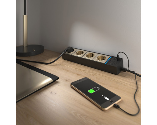 Заказать Розетка Werkel WL20-04-03 черный/шампань рифленый| VIVID-LIGHT.RU