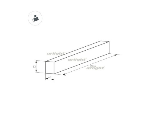 Заказать Шинопровод Arlight 028070(1)| VIVID-LIGHT.RU