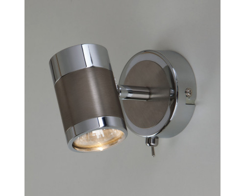 Купить Спот Eurosvet 20058/1 перламутровый сатин| VIVID-LIGHT.RU