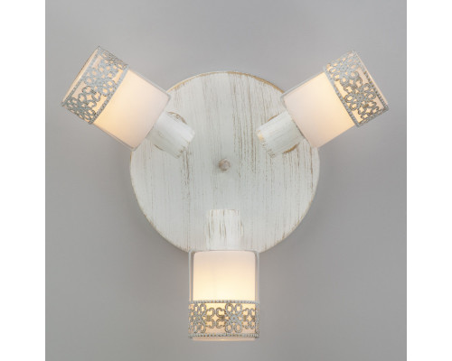 Купить Спот Eurosvet 20026/3 белый с золотом/хром| VIVID-LIGHT.RU