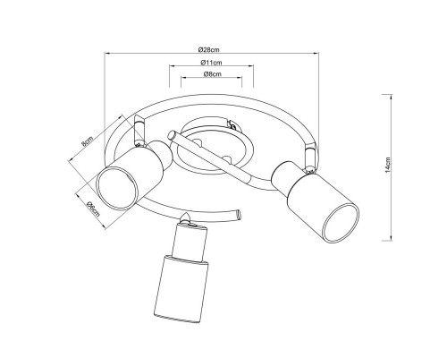 Заказать Спот ARTE Lamp A4510PL-3SS| VIVID-LIGHT.RU