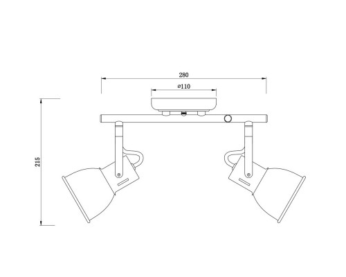 Купить Спот ARTE Lamp A1677PL-2WH| VIVID-LIGHT.RU
