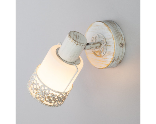 Сделать заказ Спот Eurosvet 20025/1 белый с золотом| VIVID-LIGHT.RU