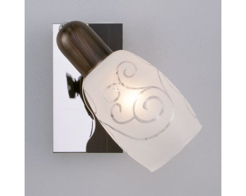 Купить Спот Eurosvet 60301/1 хром/венге| VIVID-LIGHT.RU