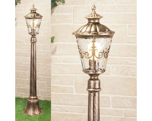 Сделать заказ Садовый светильник Elektrostandard Diadema F (GLYF-8046F) черное золото| VIVID-LIGHT.RU