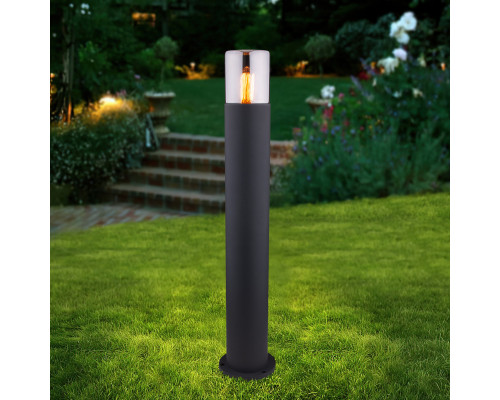 Оформить заказ Садовый светильник Elektrostandard Roil (35125/F) чёрный/дымчатый плафон| VIVID-LIGHT.RU