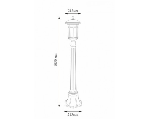 Купить Садовый светильник Elektrostandard Lepus F кофейное золото (GL 1016F)| VIVID-LIGHT.RU