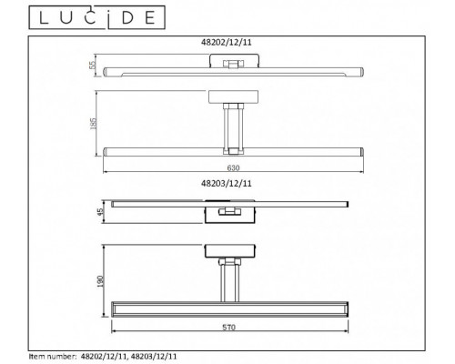 Заказать Светильник для картин LUCIDE 48202/12/11| VIVID-LIGHT.RU