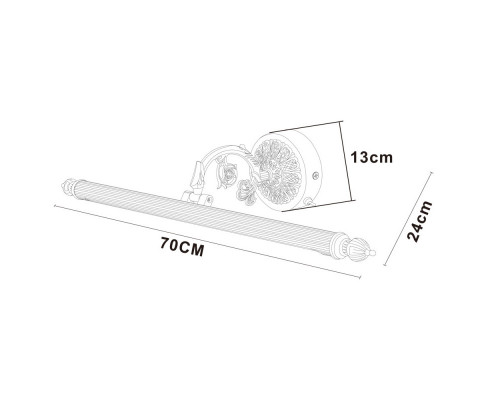 Купить Светильник для картин ARTE Lamp A6712AP-1AB| VIVID-LIGHT.RU