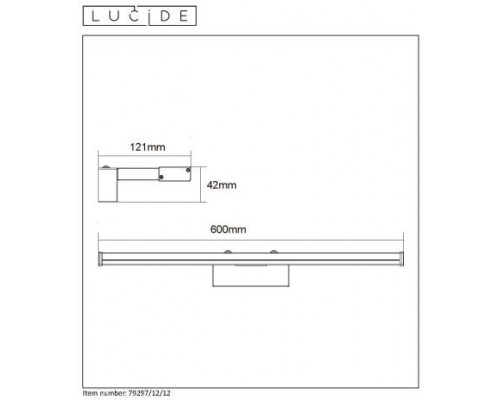 Заказать Светильник для картин LUCIDE 79297/12/12| VIVID-LIGHT.RU