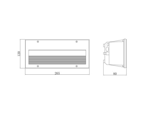Купить Светильник для ступеней ARTE Lamp A5158IN-1BK| VIVID-LIGHT.RU