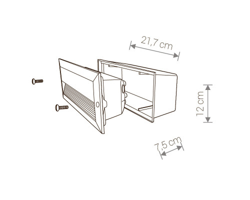 Сделать заказ Светильник для ступеней Nowodvorski 3412| VIVID-LIGHT.RU