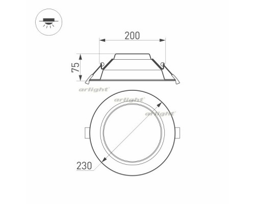Заказать Светильник Downlight Arlight 022522(1)| VIVID-LIGHT.RU
