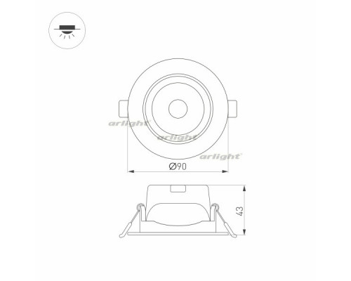 Купить Светильник Downlight Arlight 032860| VIVID-LIGHT.RU