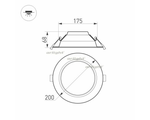Купить Светильник Downlight Arlight 022521(1)| VIVID-LIGHT.RU
