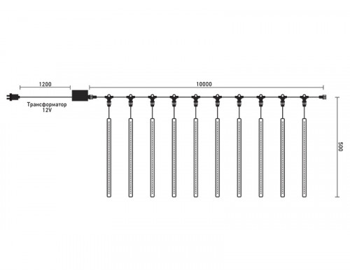 Оформить заказ Светодиодная гирлянда Laitcom CCL720-10-1W| VIVID-LIGHT.RU