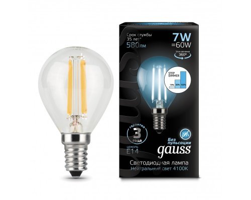 Сделать заказ Светодиодная лампа Gauss 105801207-S| VIVID-LIGHT.RU