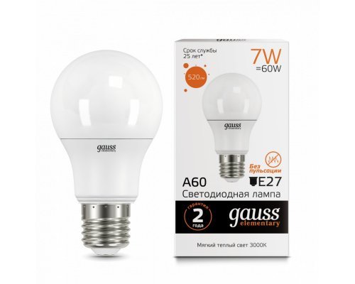Оформить заказ Светодиодная лампа Gauss 23217A| VIVID-LIGHT.RU