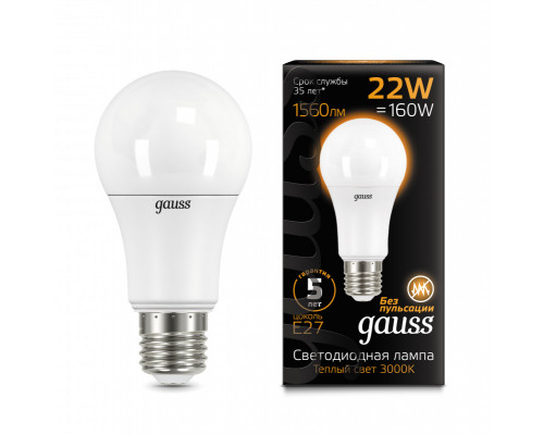 Оформить заказ Светодиодная лампа Gauss 102502122| VIVID-LIGHT.RU