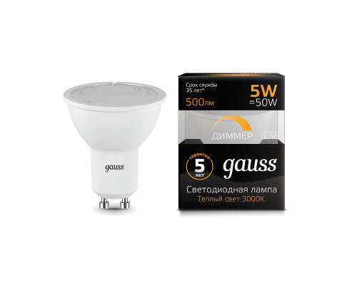 Оформить заказ Светодиодная лампа Gauss 101506105-D| VIVID-LIGHT.RU