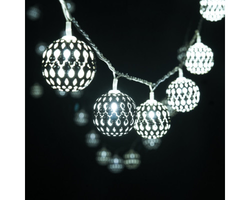 Заказать Светодиодная нить Eurosvet 400-003 хром/белый с эффектом мерцания 2,8м IP20| VIVID-LIGHT.RU