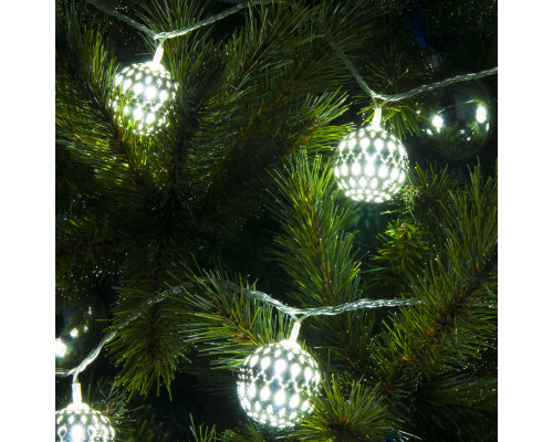 Заказать Светодиодная нить Eurosvet 400-003 хром/белый с эффектом мерцания 2,8м IP20| VIVID-LIGHT.RU