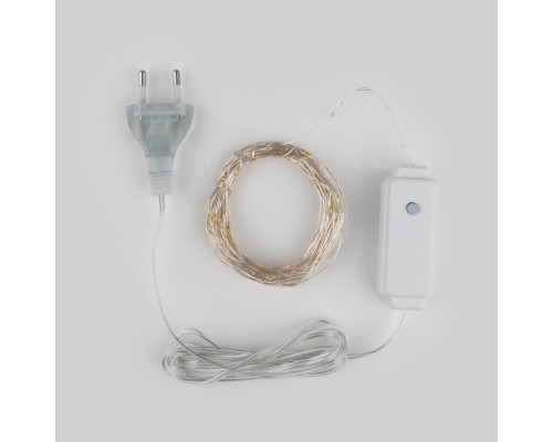 Оформить заказ Светодиодная нить Eurosvet 400-008 теплый белый 10м IP20| VIVID-LIGHT.RU