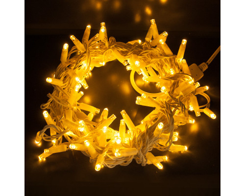 Купить Светодиодная нить Eurosvet 400-101 теплый белый 10м IP65| VIVID-LIGHT.RU