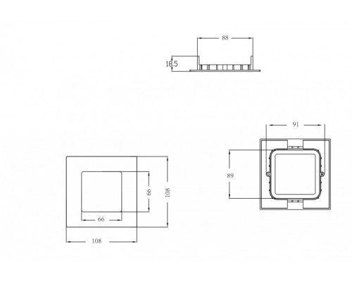 Заказать Светодиодная панель Donolux DL18451/4W White SQ Dim| VIVID-LIGHT.RU