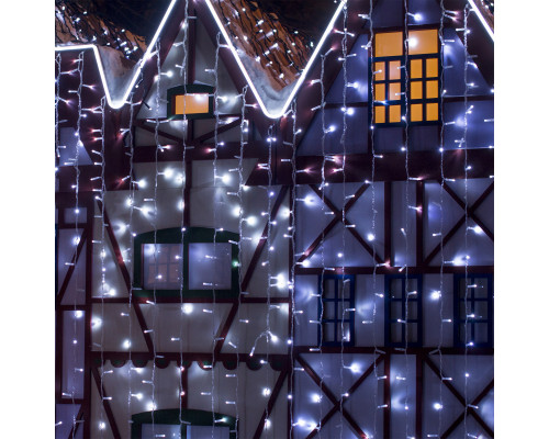 Оформить заказ Светодиодный занавес Eurosvet 200-101 белый с эффектом мерцания 2*3м IP65| VIVID-LIGHT.RU