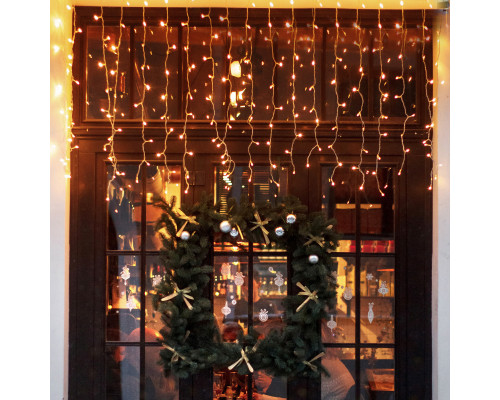 Заказать Светодиодный занавес Eurosvet 200-101 теплый белый с эффектом мерцания 2*3м IP65| VIVID-LIGHT.RU