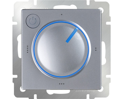 Купить W1151106/ Электроустановочные изделия - Терморегулятор электромеханический для теплого пола (серебряный)| VIVID-LIGHT.RU