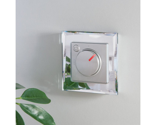 Купить W1151106/ Электроустановочные изделия - Терморегулятор электромеханический для теплого пола (серебряный)| VIVID-LIGHT.RU