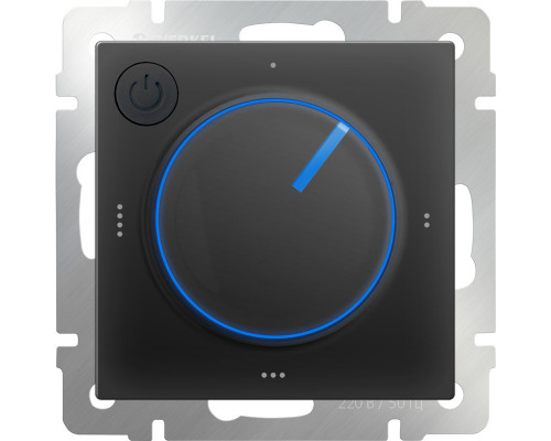 Оформить заказ W1151108/ Электроустановочные изделия - Терморегулятор электромеханический для теплого пола (черный)| VIVID-LIGHT.RU