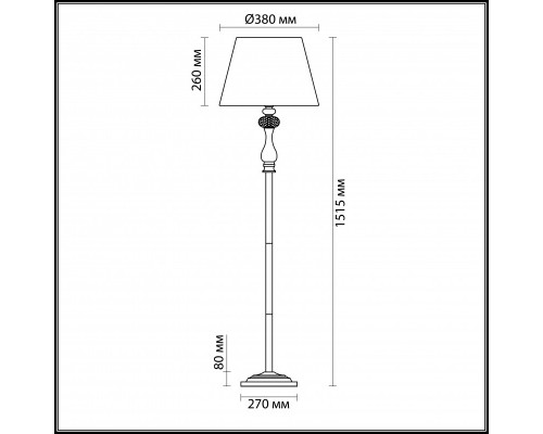 Заказать Торшер Odeon Light 3390/1F| VIVID-LIGHT.RU