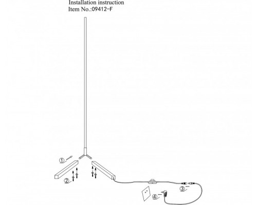 Оформить заказ Торшер Kink Light 09412-F,19| VIVID-LIGHT.RU