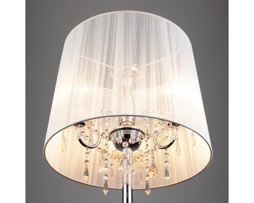 Купить Торшер Eurosvet 2045/3F хром/белый торшер| VIVID-LIGHT.RU