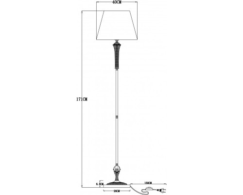 Сделать заказ Торшер ARTE Lamp A7301PN-1PB| VIVID-LIGHT.RU