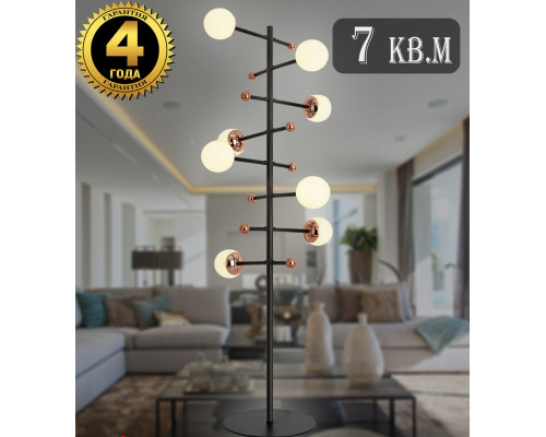 Заказать Торшер Natali Kovaltseva LED LAMPS 81344/1F GOLD BLACK| VIVID-LIGHT.RU