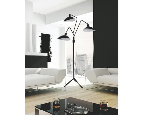 Оформить заказ Торшер Lumina Deco LDF 511-3 BK| VIVID-LIGHT.RU