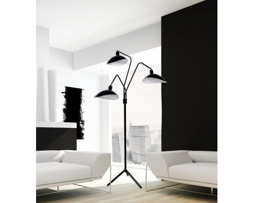 Оформить заказ Торшер Lumina Deco LDF 511-3 BK| VIVID-LIGHT.RU