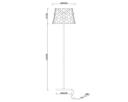 Оформить заказ Торшер Divinare 1609/02 PN-48| VIVID-LIGHT.RU