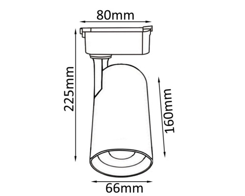 Заказать Светильник на шине Crystal Lux CLT 0.31 006 20W BL| VIVID-LIGHT.RU