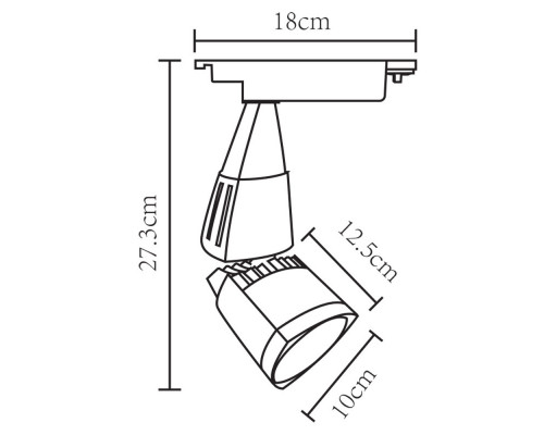 Заказать Светильник на шине ARTE Lamp A3830PL-1BK| VIVID-LIGHT.RU