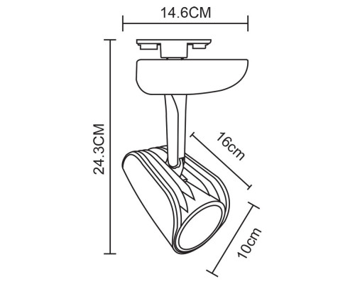 Заказать Светильник на шине ARTE Lamp A3930PL-1BK| VIVID-LIGHT.RU
