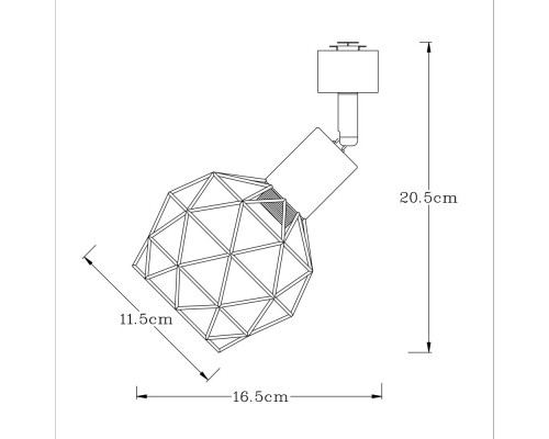 Оформить заказ Светильник на шине ARTE Lamp A6141PL-1BK| VIVID-LIGHT.RU